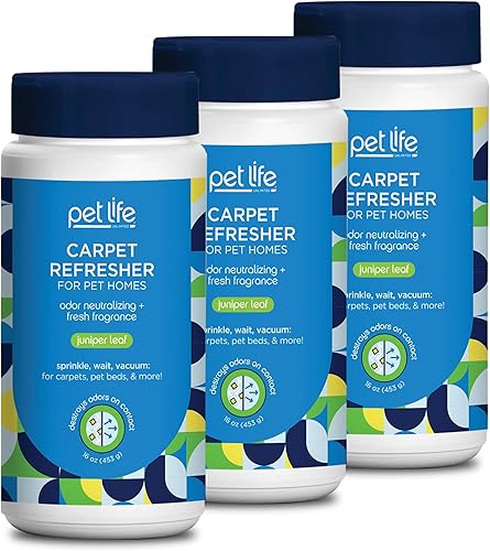 Miniatura 8 de Pet Life Unlimited Polvo refrescante de alfombras, desodorante en polvo para alfombras seguro para mascotas, eliminador de olores de mascotas para
