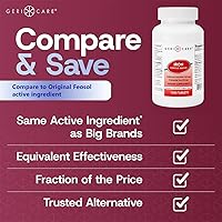 Vista 2 de GeriCare Ferrous Sulfate Tablets 325mg, Elemental Iron 65 mg High Potency Iron Supplement No Artificial Color Additives Dietary Supplement 1000