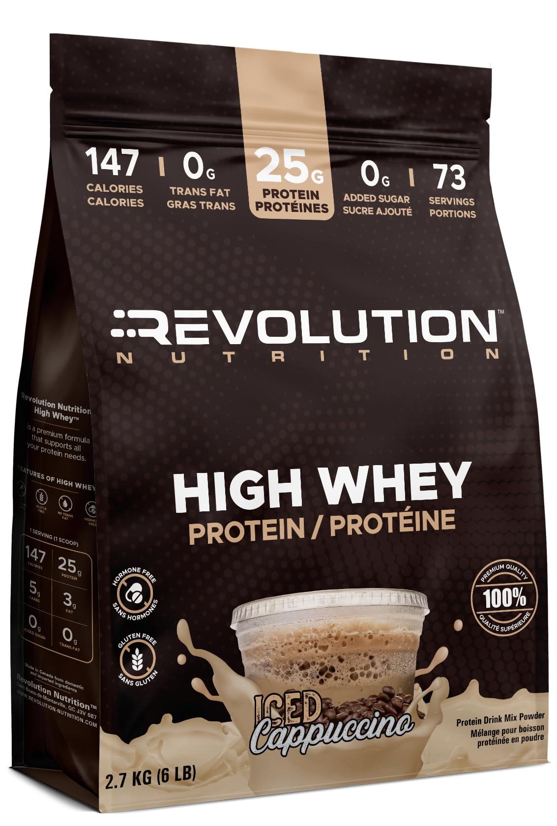 Revolution Nutrition, High Whey, Protein Powder 6LB
