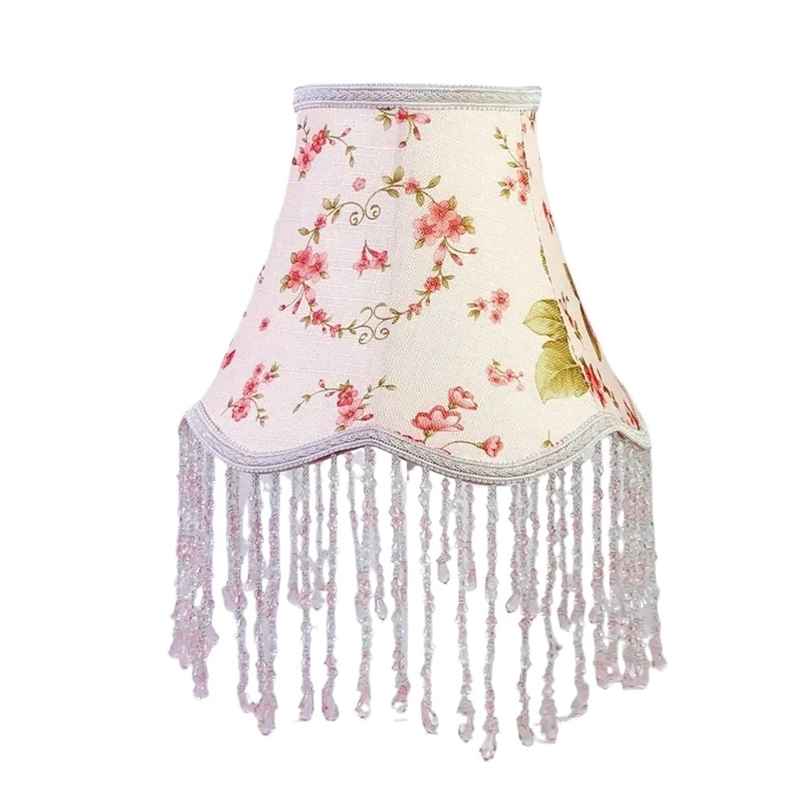 Fabric Lampshade with Fringe Tassel Flower Tassel Lampshade Creative Bedside Lampcovers for Table Lamp Lighting Accessories(Color-05)