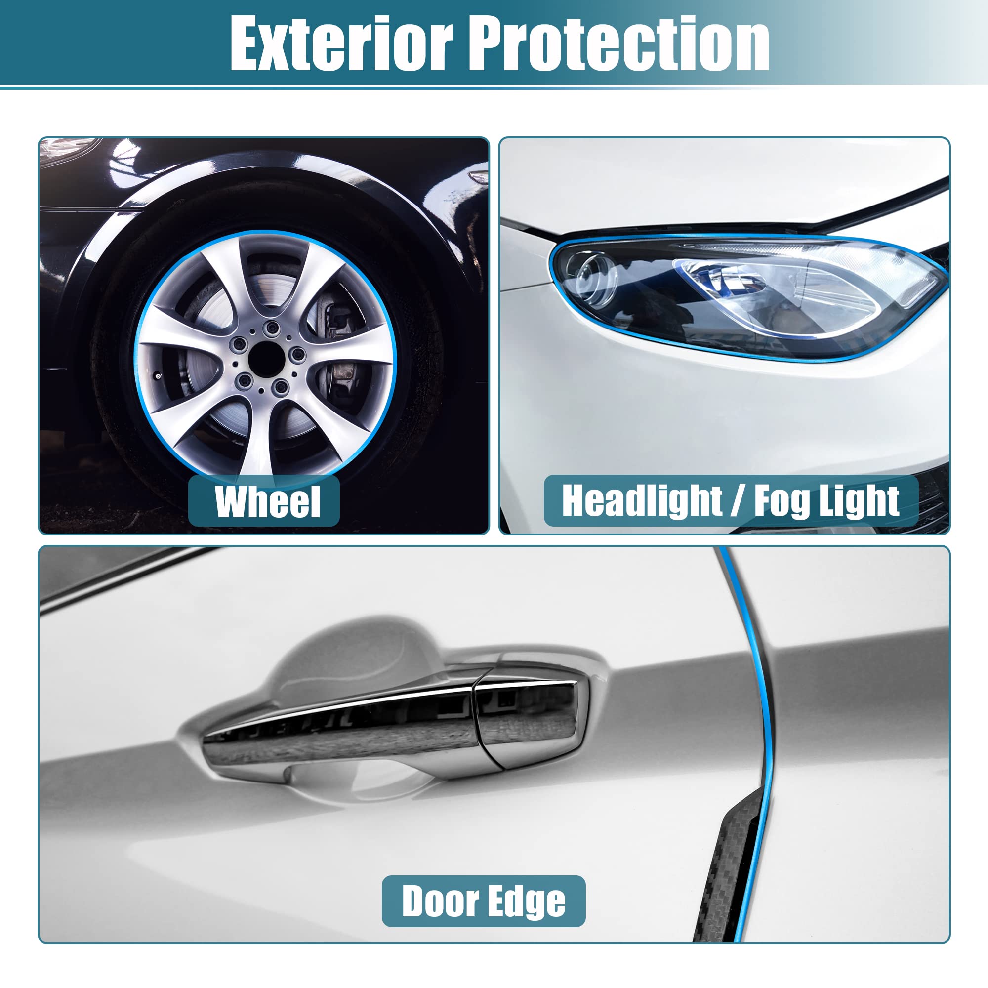 Striscia Adesiva Cromata Per Auto 10mx9mm - Modanatura Decorativa In PVC, Antigraffio, Per Paraurti E Portiere - Foto 4