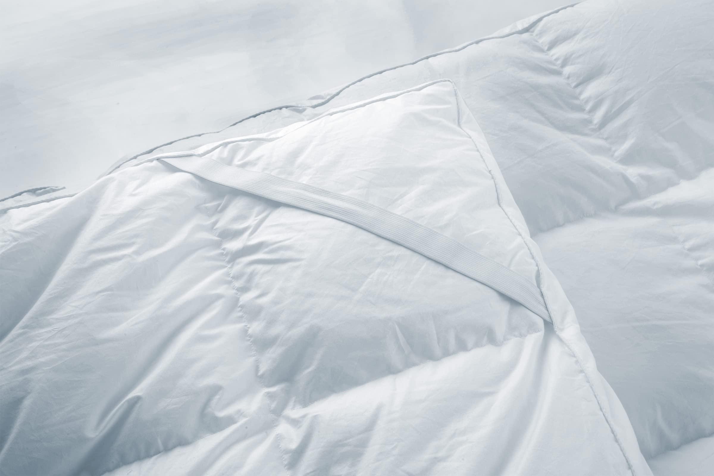 LUCID Topper para cama 160x200 cm ultrasuave de microfibra, Sobrecolchon acolchado, Grosor 7,5 cm, Funda de percal de algodón suave y transpirable, Oeko-Tex