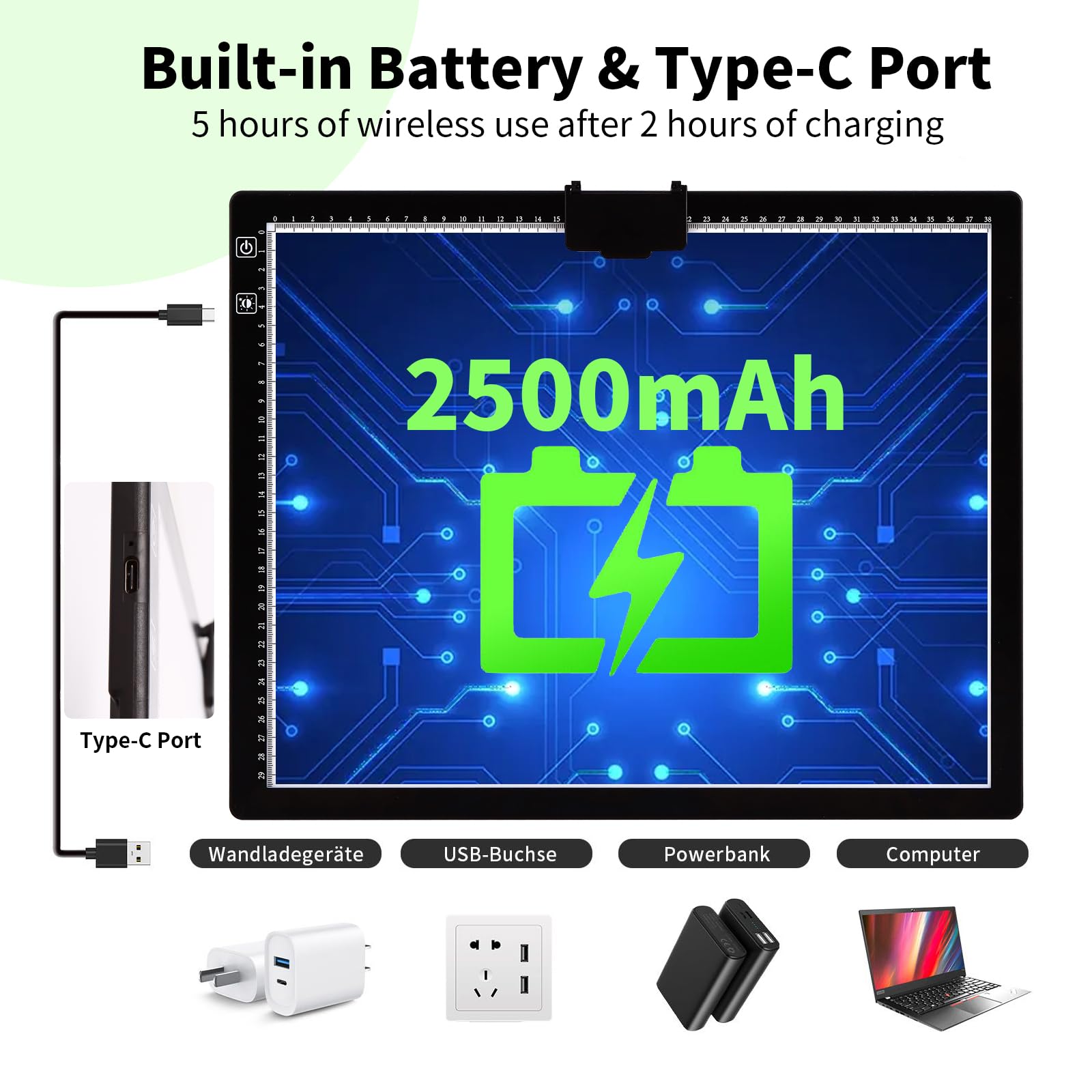 Amazon.com: Rechargeable A3 LED Light Box w/Built-in Stand