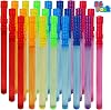MorTime 24 Pack Bubble Wands for Kids, 8 Colors Bubbles Stick Bulk, 14.6 Easter Party Favor Summer Toy for Children