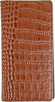 GAZE GZ13494i61 iPhone XR Case, Notebook Type, Genuine Leather, Vivid Croco Diary 6.1-Inch iPhone Leather, Cover, Wireless Charging Compatible