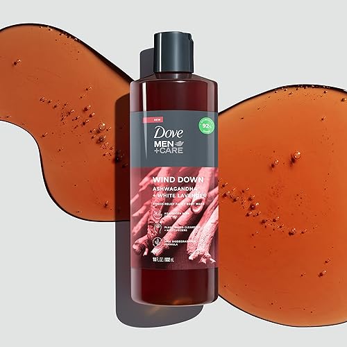 Miniatura 10 de DOVE MEN + CARE Jabón facial + cuerpo para hombre, Ashwagandha + lavanda blanca, 18 onzas, 4 unidades
