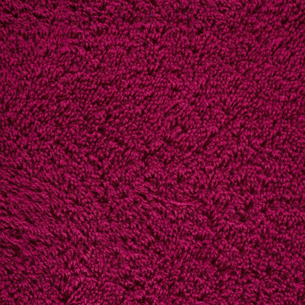 vidaXL Asciugamani Premium 2 pz Bordeaux 50x100 cm 600gsm 100% Cotone, Telo da Bagno, Set di Asciugamani da Bagno, Asciugamano per albergo