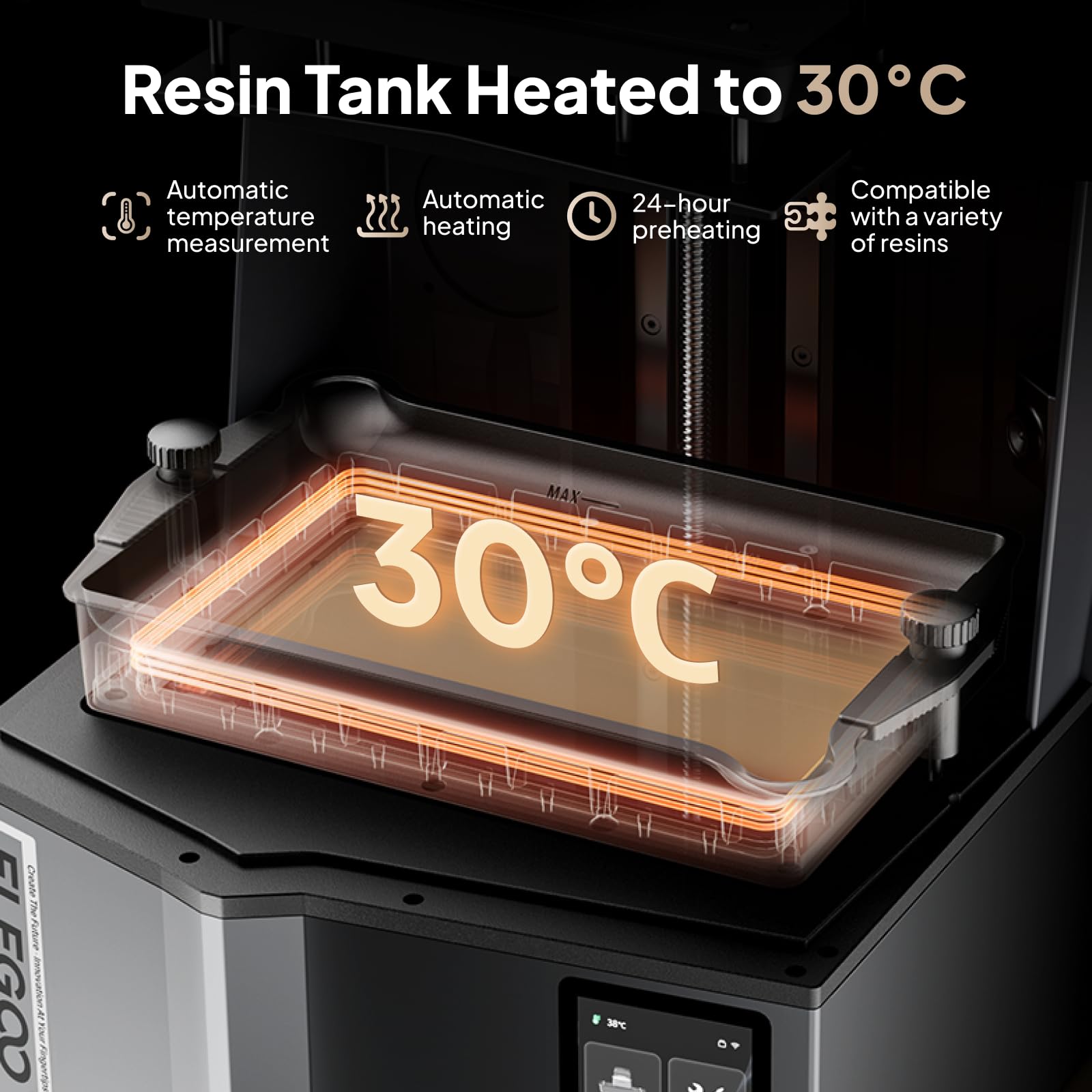 Amazon.com: ELEGOO Saturn 4 Ultra 16K Resin 3D Printer MSLA, Smart 