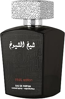 Lattafa Sheikh Al Shuyukh Final Edition – Aromatic, Leather, Woody, Amber – Eau de Parfum Spray Long-Lasting Fragrance for Men, 3.4 Ounce / 100 ml