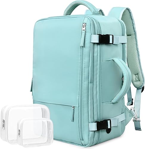 Mochila para computadora portátil de viaje, mochila de cabina para hombres y mujeres, aprobada para vuelos, mochila para universidad y escuela,