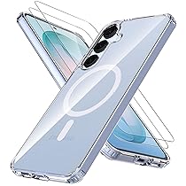 Anoowkoa Cover Magnetica per Samsung Galaxy S26 5G con 2 Pezzi Vetro Temperato,Adatto per MagSafe,Antiurto Paraurti AntiGraffio Protettiva Cellulare Custodia, Custodia Compatibile con Galaxy S26