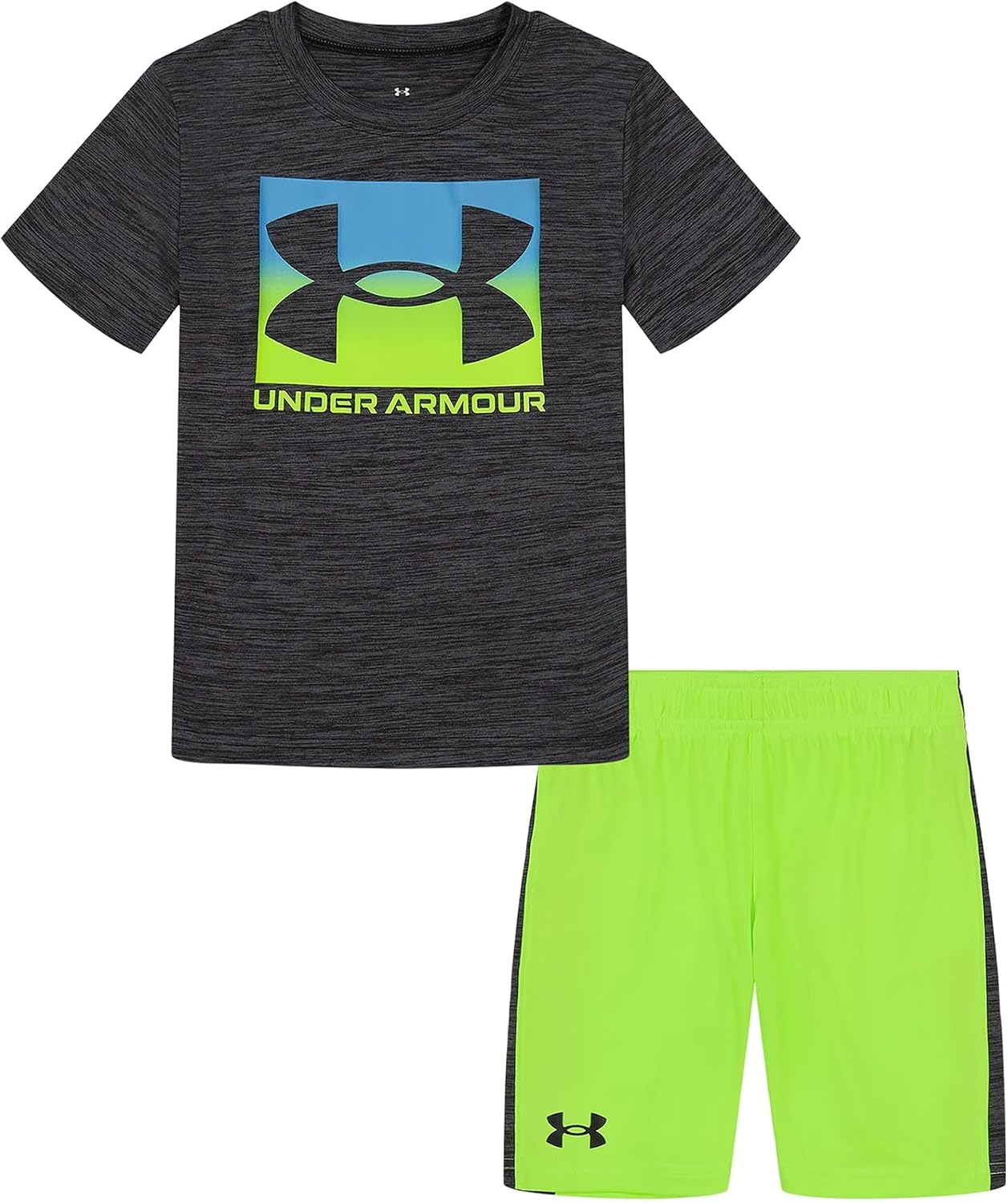 Under Armour Boys 2-piece Short Sleeve Graphic T-Shirt and Shorts Set, Lightweight & Breathable