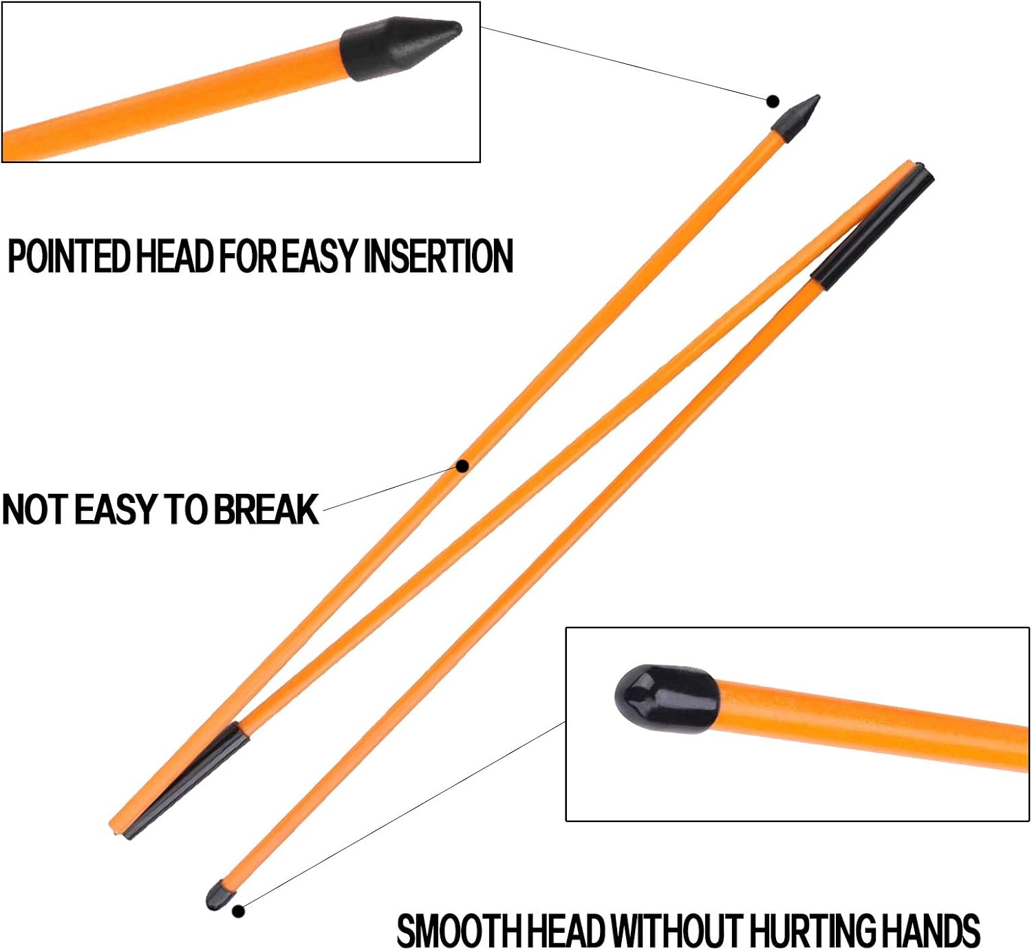 FINGER TEN Golf Alignment Stick Sticks Training Aid Rods Rod Cover Tool