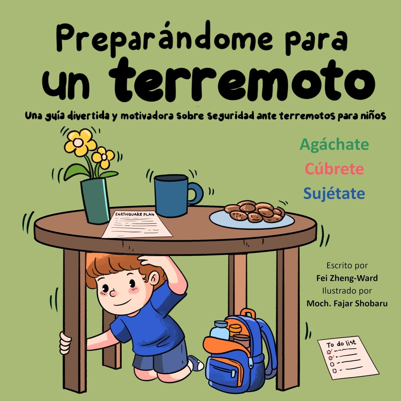 Preparándome para un terremoto: Una guía divertida y motivadora sobre seguridad ante terremotos para niños