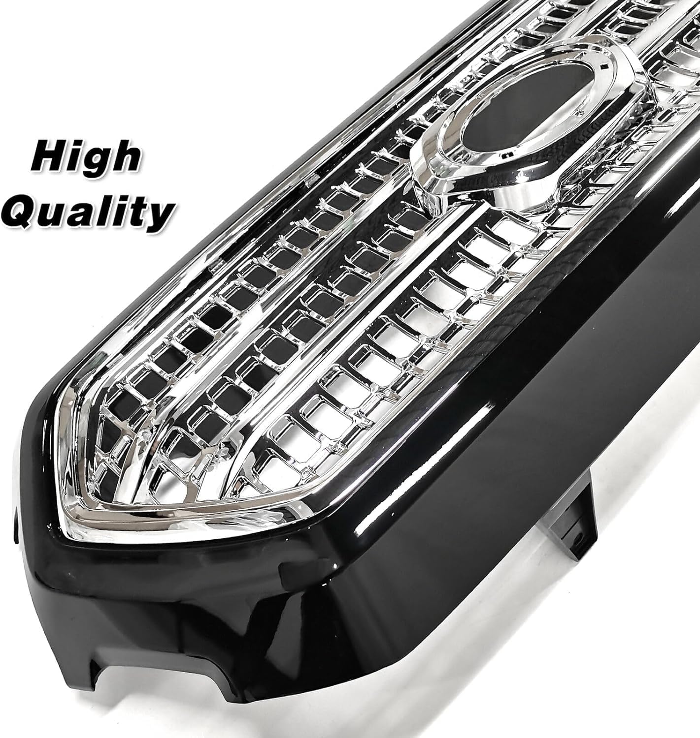 Bewild Front Bumper Upper Grille Chrome & Matte Black Grill For 2016 2017 2018 2019 2020 2021 2022 2023 Tacoma