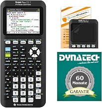 Texas Instruments TI-84 Plus CE-T Grafikrechner Python Edition + Displayfolie Garantie auf 60 Monate - wissenschaftlicher Schulrechner programmierbar Farbdisplay
