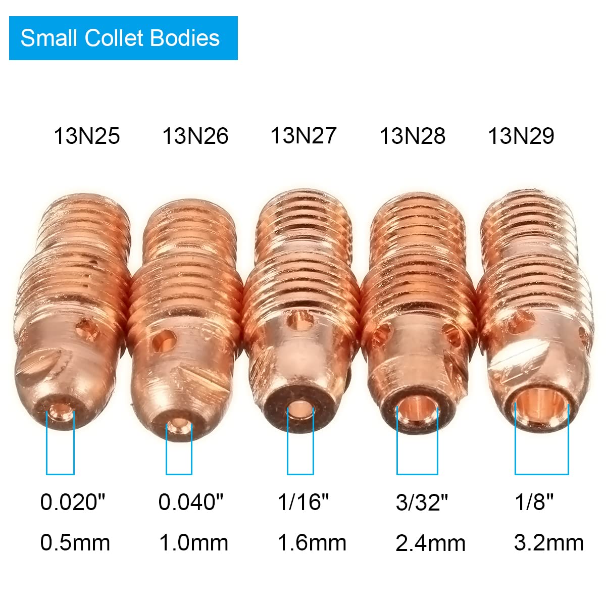 Set Coppe Per Saldatura In Ceramica - Per Torce TIG WP-17/18/26, Allumina - Foto 3