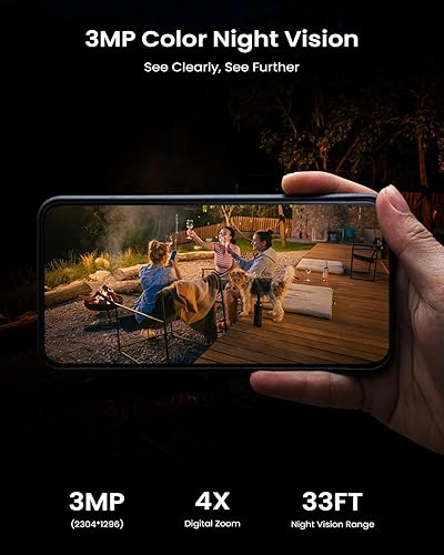 Miniatura 3 de ieGeek Security Cameras Wireless Outdoor, 2K Cameras for Home Security, IP66 Security Camera, 360° Outdoor Camera, Color Night Vision, AI Detection,