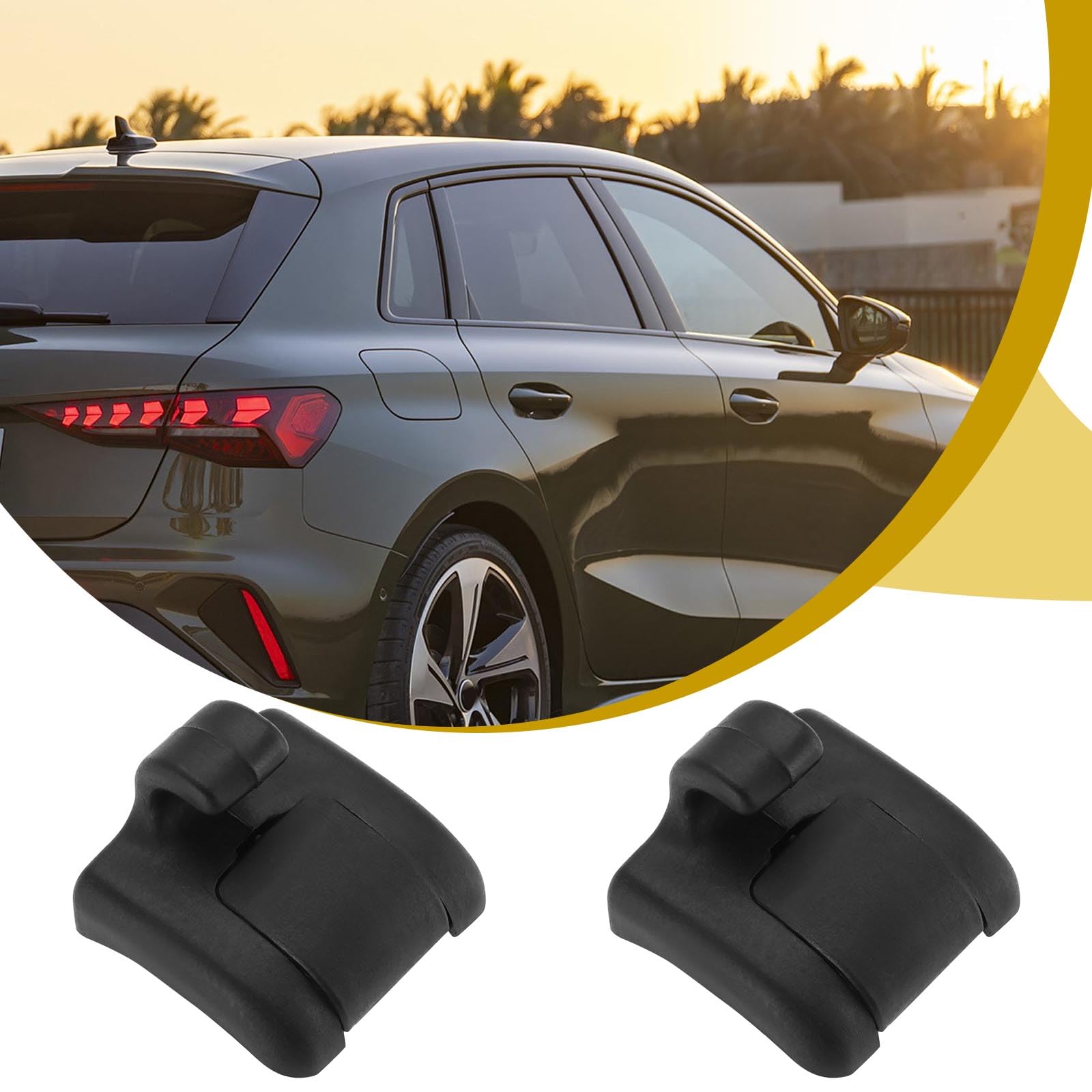SG Store 2 Uds Clips para Persiana de Ventana Trasera Soporte de Gancho de Clip de Cortina Parasol Compatible con Audi A3 A4 OEM 8E0861337/8E08613374PK