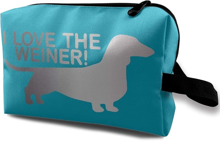 Amazon Mecloud 私 ハート ワイナー 犬 ダックスフンド 化粧品バッグ 化粧ポーチ メイクポーチ コスメバッグ 収納 雑貨 小物入れ 旅行用 Mecloud 化粧ポーチ 通販