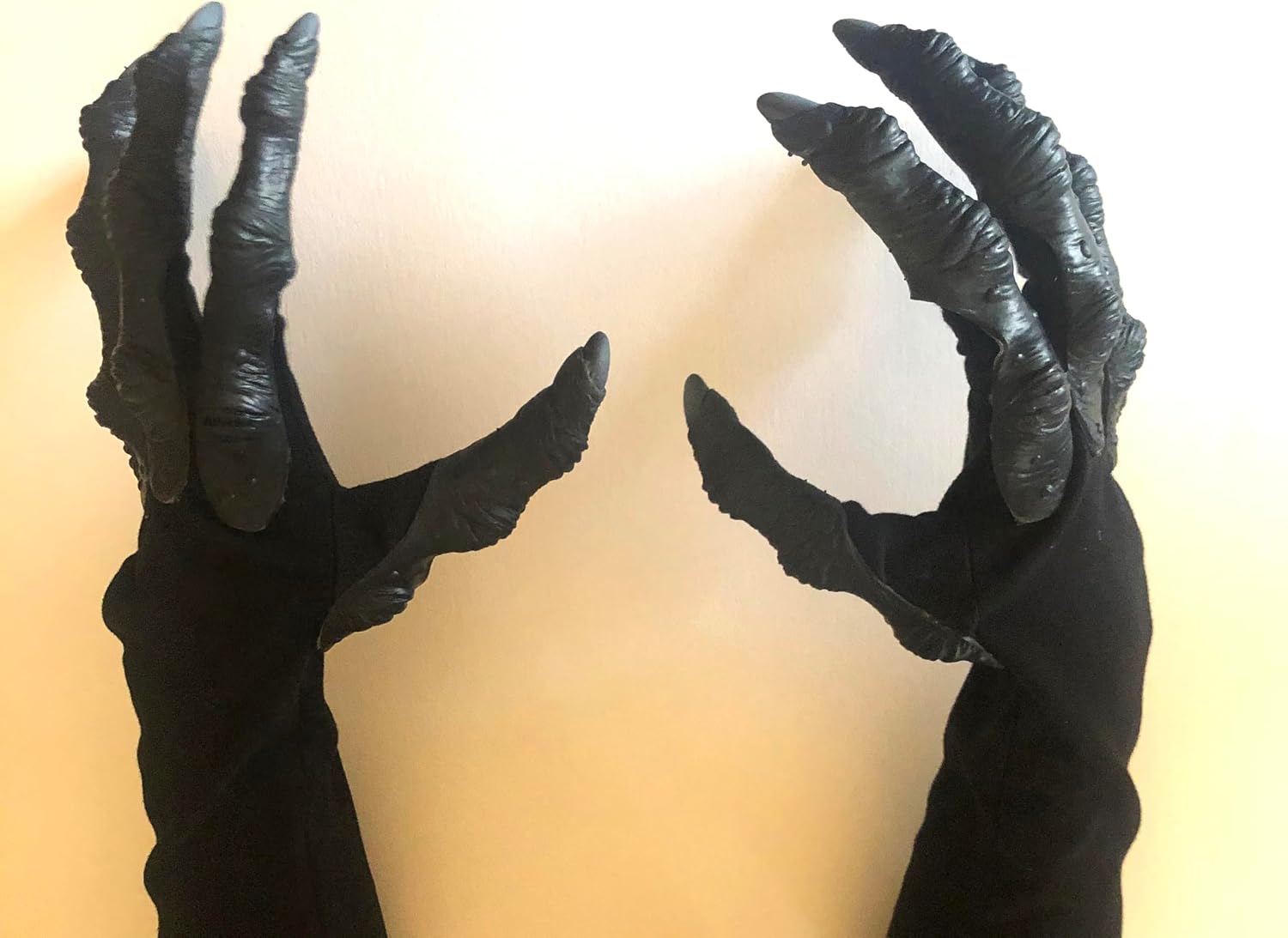 Zagone Studios Long Black Fingered Alien Monster Hands Gloves