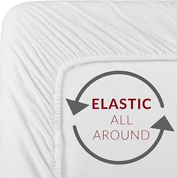 Mellanni Extra Deep Pocket Sheet Set + 2 Pillow Shams Bundle&Save - Bundle Includes: 4pcs Queen Extra Deep Pocket Sheets up to 21 and 2 Standard Pillow Shams with 2 Flange (Queen/Standard, White)