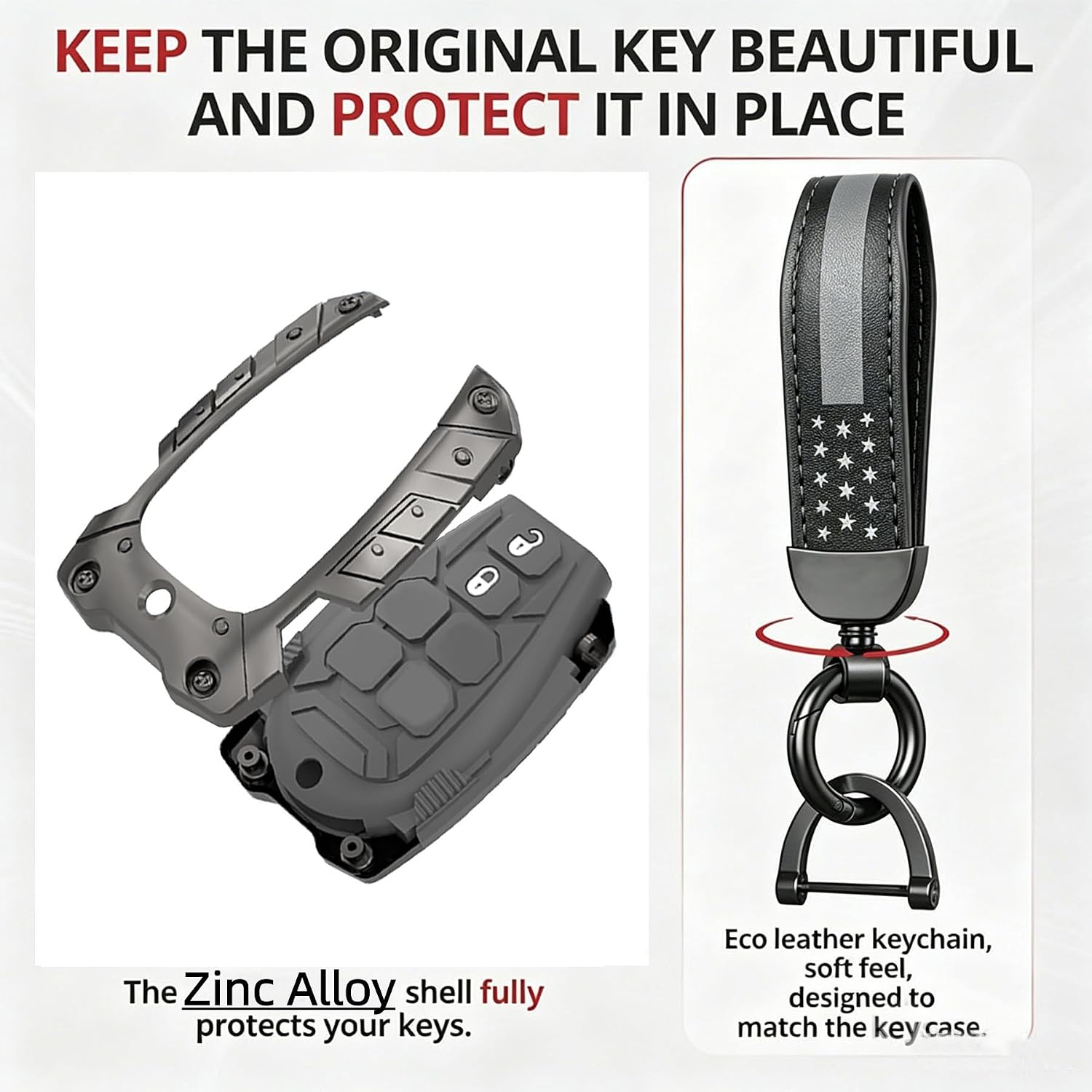 for Dodge Key Fob Cover Protective Holder