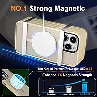 Vista 79 de MOCCA - Funda magnética resistente para iPhone XR de 6.1 pulgadas, compatible con MagSafe, funda con protección contra caídas de grado militar