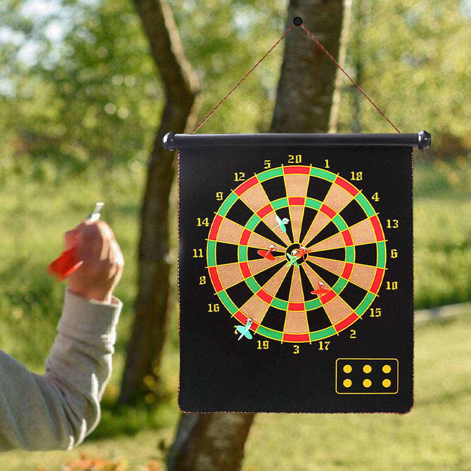 Kids Dart Board, Dart Board für Kinder - Party Play Game Indoor Outdoor,Magnetisches Dartboard doppelseitiges -Brettspiel für Kinder Erwachsene im Innen- und Außenbereich