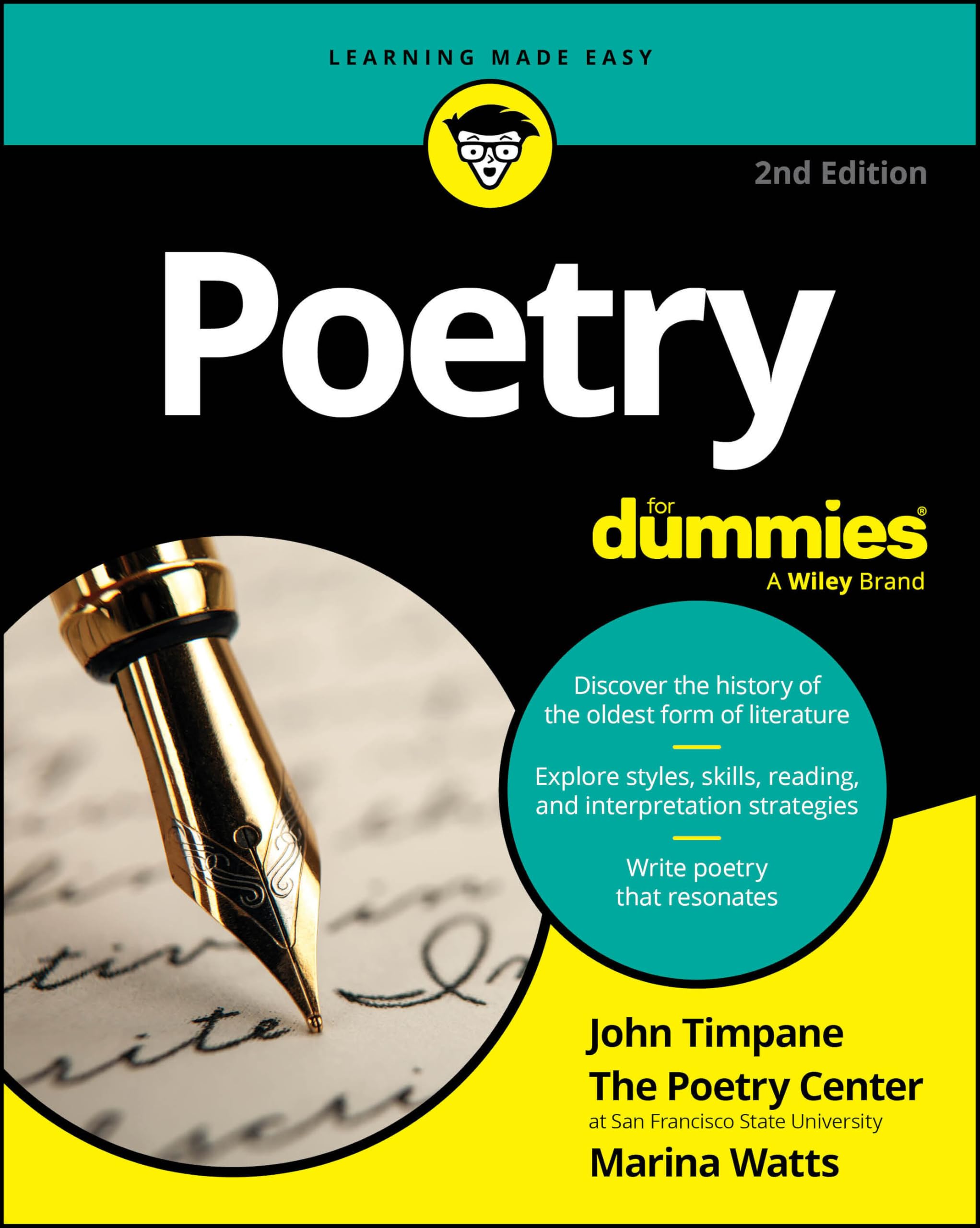 Poetry For Dummies 2nd Edition by Timpane PAPERBACK 9781394375554