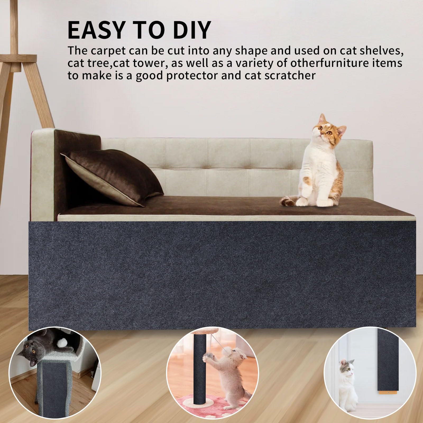 Tapis De Protection Auto-adhésif Pour Chat Idéal Pour Protéger Vos