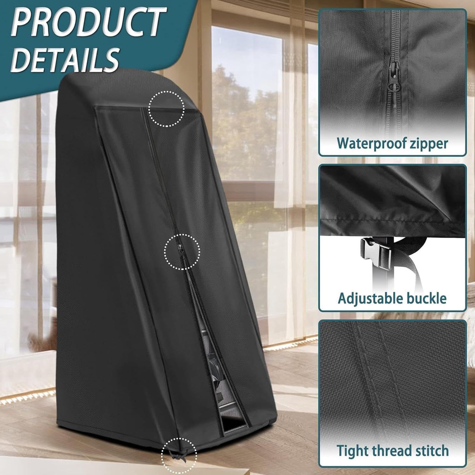 Inversionstischabdeckung - robuster und wasserdichter Schutz | 420D Oxford Stoff Bezug für Körpersicht-Fitnessgeräte, Zuhause, Büro, Fitnessstudio, Indoor, Outdoor, Dass
