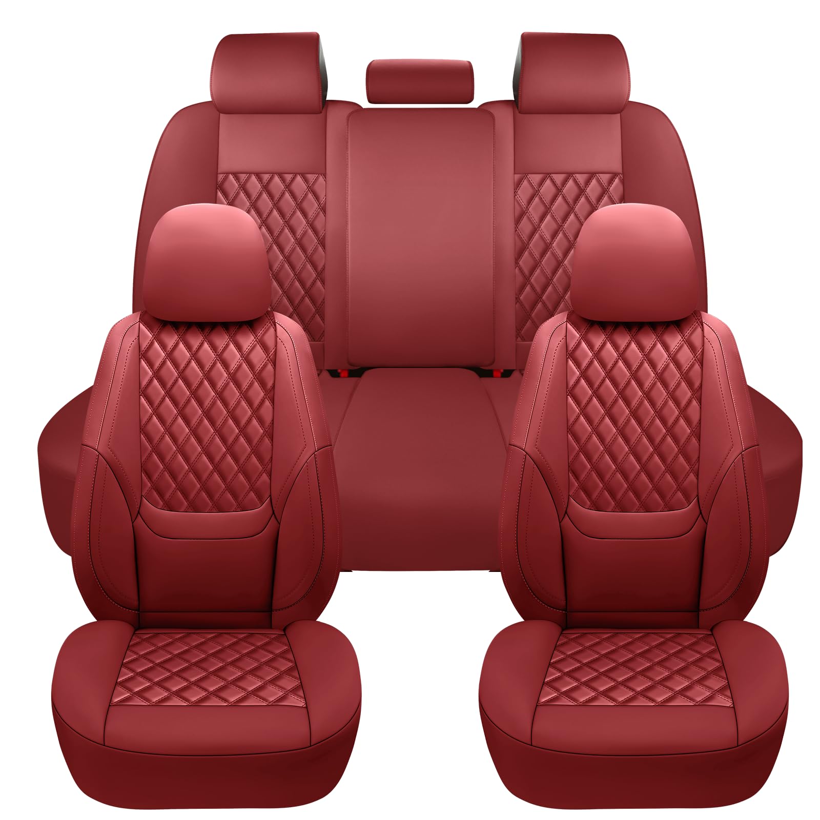 NS YOLO Full Coverage Leather Car Seat Covers Full Set Waterproof Seat Covers for Cars SUVs Pick-up Truck — view 7