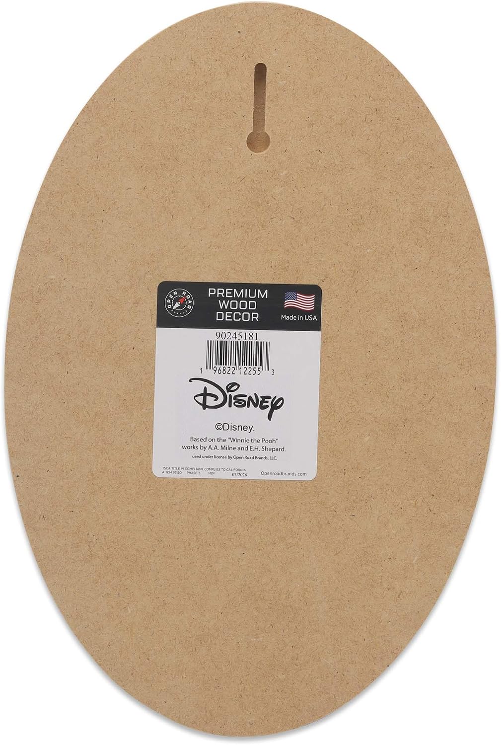 Open Road Brands Disney Winnie the Pooh Some Moments Were Made for Remembering Wood Wall Decor - Classic Pooh Sign for Nursery or Bedroom