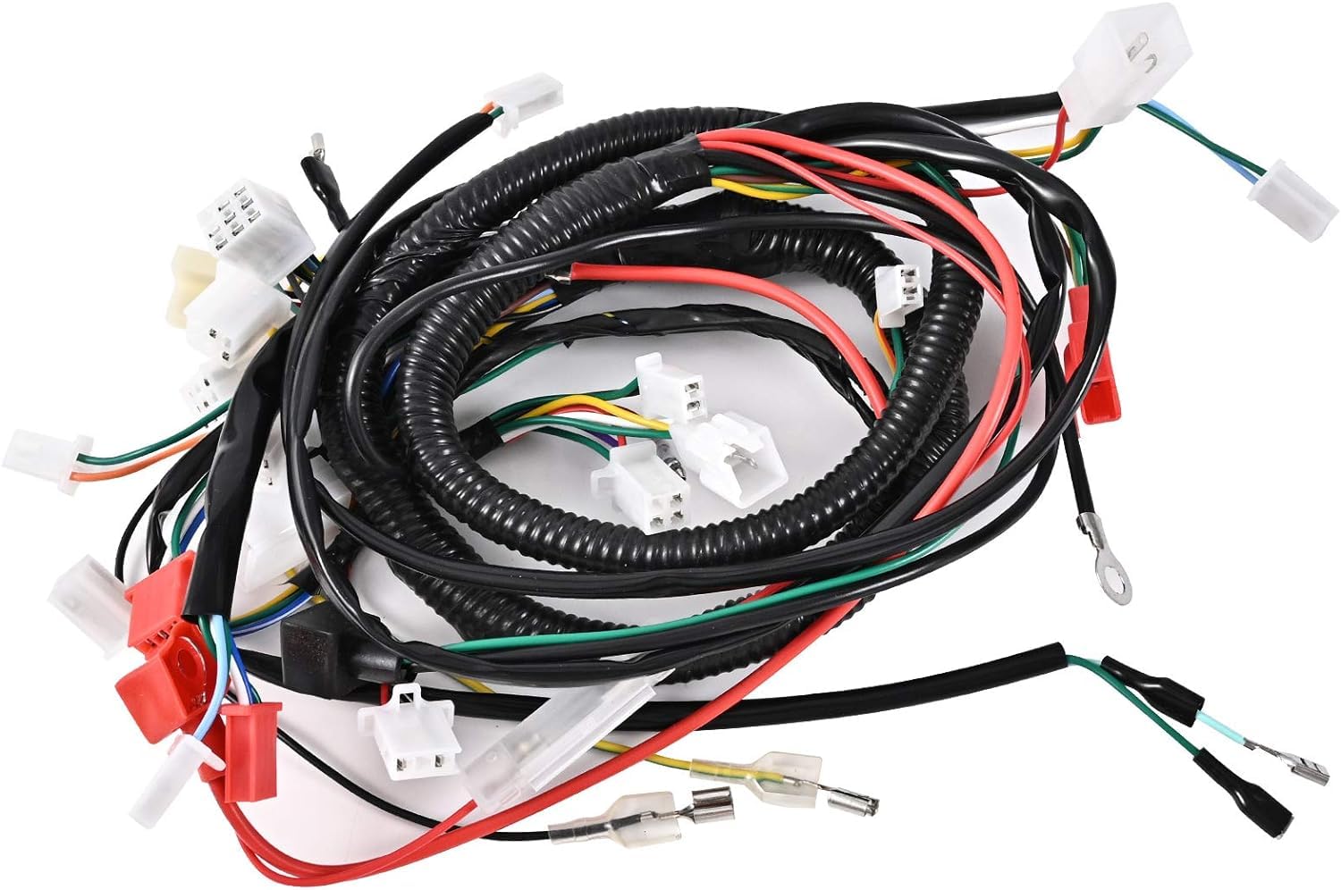 Trkimal Kit completo di cablaggio elettrico Gruppo telaio con filo di rame completo Statore CDI regolatore di accensione, interruttore ATV Per 4 tempi GY6 125cc 150cc Pit Bike Scooter ATV Quad Go Kart