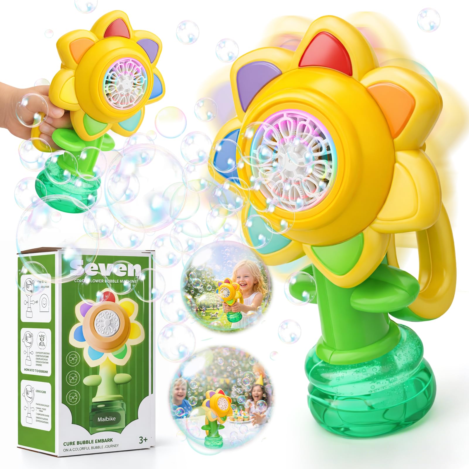 Photo 1 of AIERSA Flower Bubble Machine for Kids