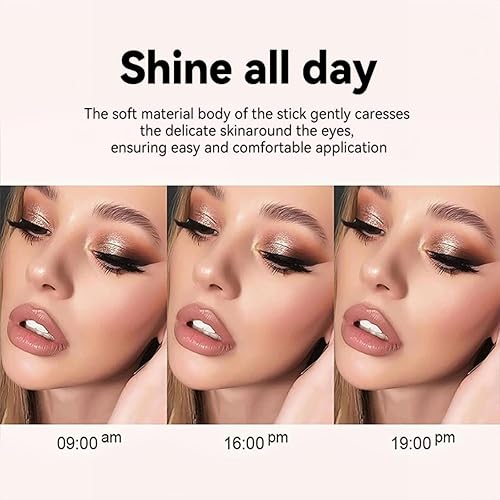 Miniatura 5 de ElsaJolin Lápiz delineador de ojos en barra de sombra blanca, lápiz delineador de ojos impermeable de larga duración, a prueba de manchas, acabado