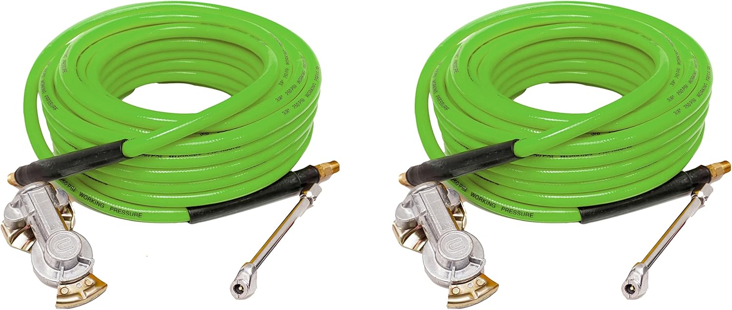 Torque 2PCS Heavy Duty Truck Tire Inflator Kit, Including 3