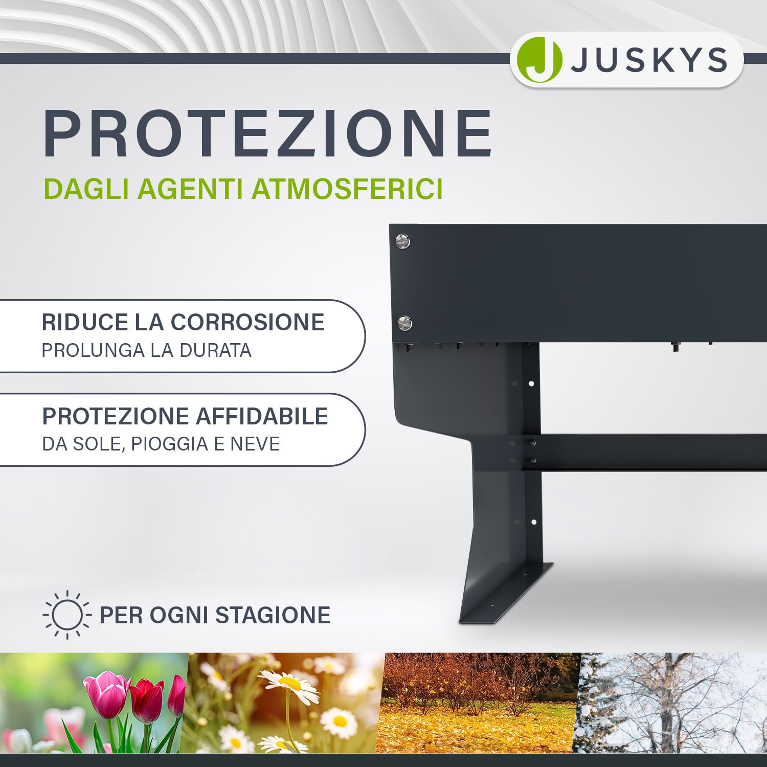 Juskys garage per robot tagliaerba - copertura resistente alle intemperie - protezione UV - compatibile con modelli universali - facile montaggio