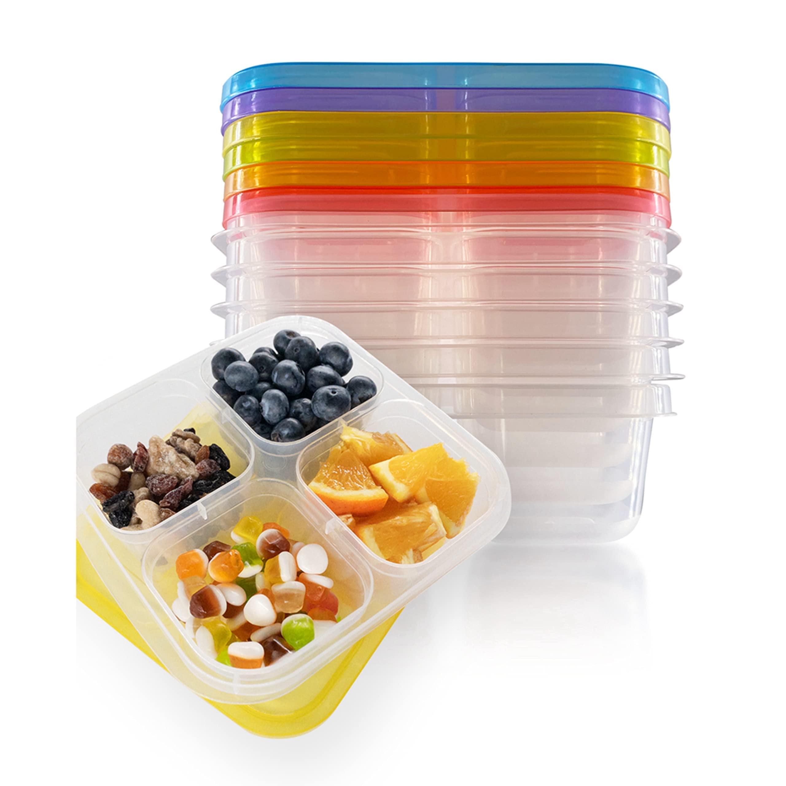 Finorder snack bento box,Set of 6 Reusable Food