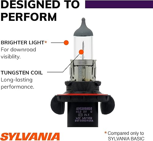Miniatura 5 de Foco halógeno para faro delantero Sylvania 9003 (también compatible con H4) XtraVision, (paquete con 1 unidad), H13