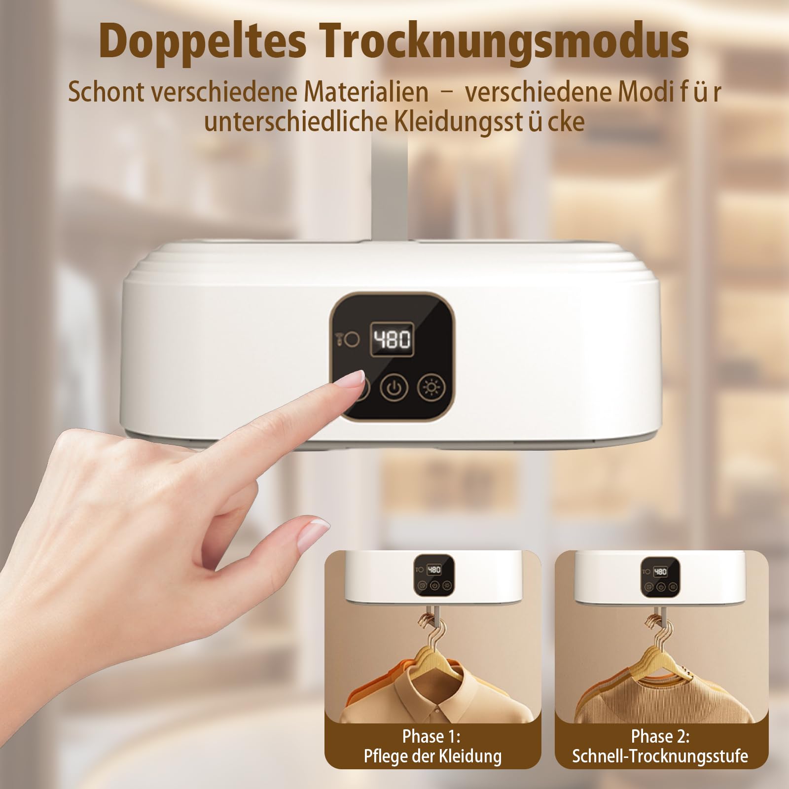 Secadora de Ropa Eléctrica Portátil, Mini Smart Rápida Plegable 600W Compacta Ropa Pequeña (9-12 piezas） con control remoto para Apartamentos Viajes Dormitorio Caravanas Estudiantes Casas Pequeñas