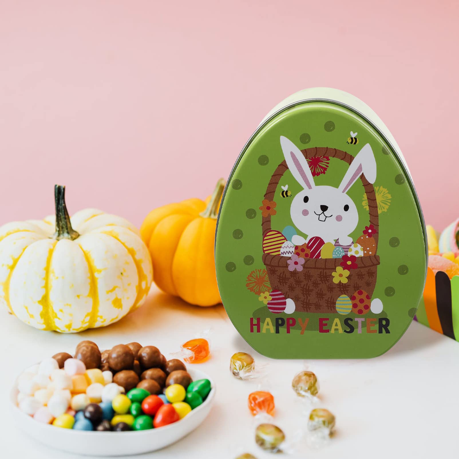 6 Scatole Porta Dolcetti Pasquali A Forma Di Coniglio - Cartone 7x7x7 Cm, Per Biscotti, Caramelle, Regali Scolastici
