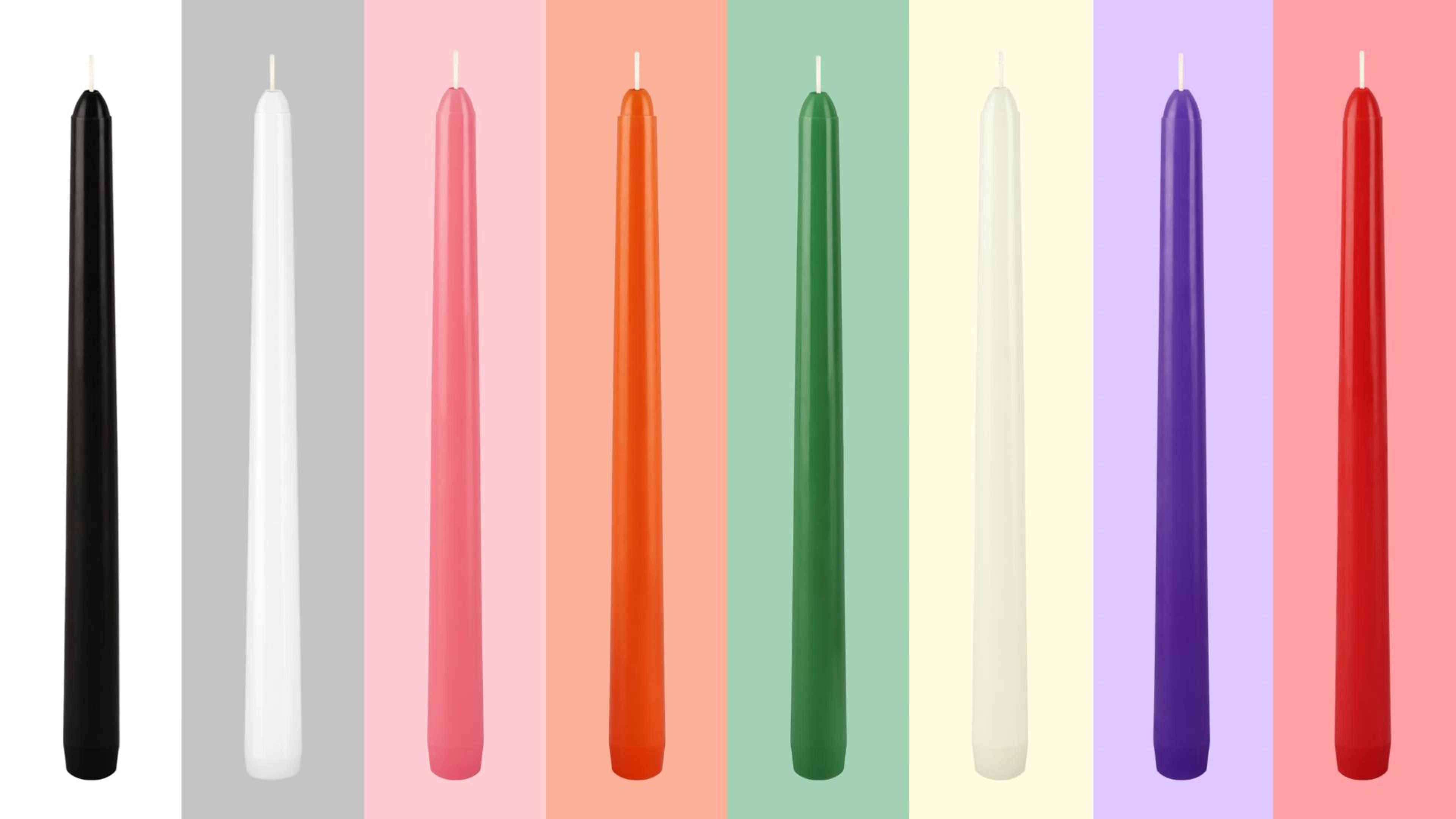 Amazon.com: YOROXRG 36 Pack Ivory White Taper Candles, 7-8 Hours