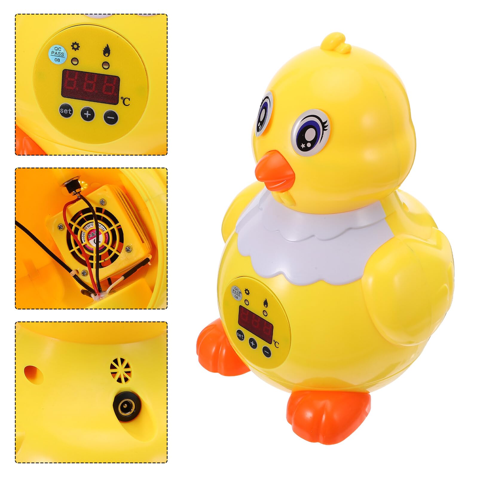 DOITOOL Incubadora Inteligente Automática para 6 Huevos Mini Incubadora Digital con Control de Temperatura y Humedad Consumo 20W Diseño Compacto para Eclosión de Aves de Corral en