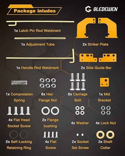 Vista 20 de Gledewen Kit de reemplazo de rodillos de asistencia de elevación de remolque, compatible con kit de asistencia de elevación de portón trasero