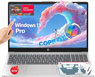 HP 15.6 FHD Touchscreen Laptop AMD Ryzen 7 32GB RAM 1TB SSD Windows 11 Pro