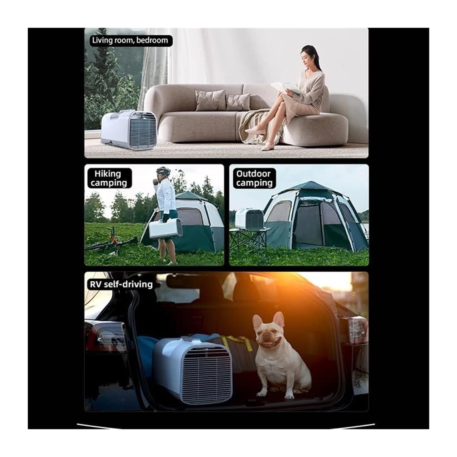 Spielhallen-anlagen, 400W camping klimaanlagen, intelligente fernbedienung und kontrollleiste, kostenlose large-anlagen, lastwagen, wohnmobil, zelte, fahrten/wohnmobile