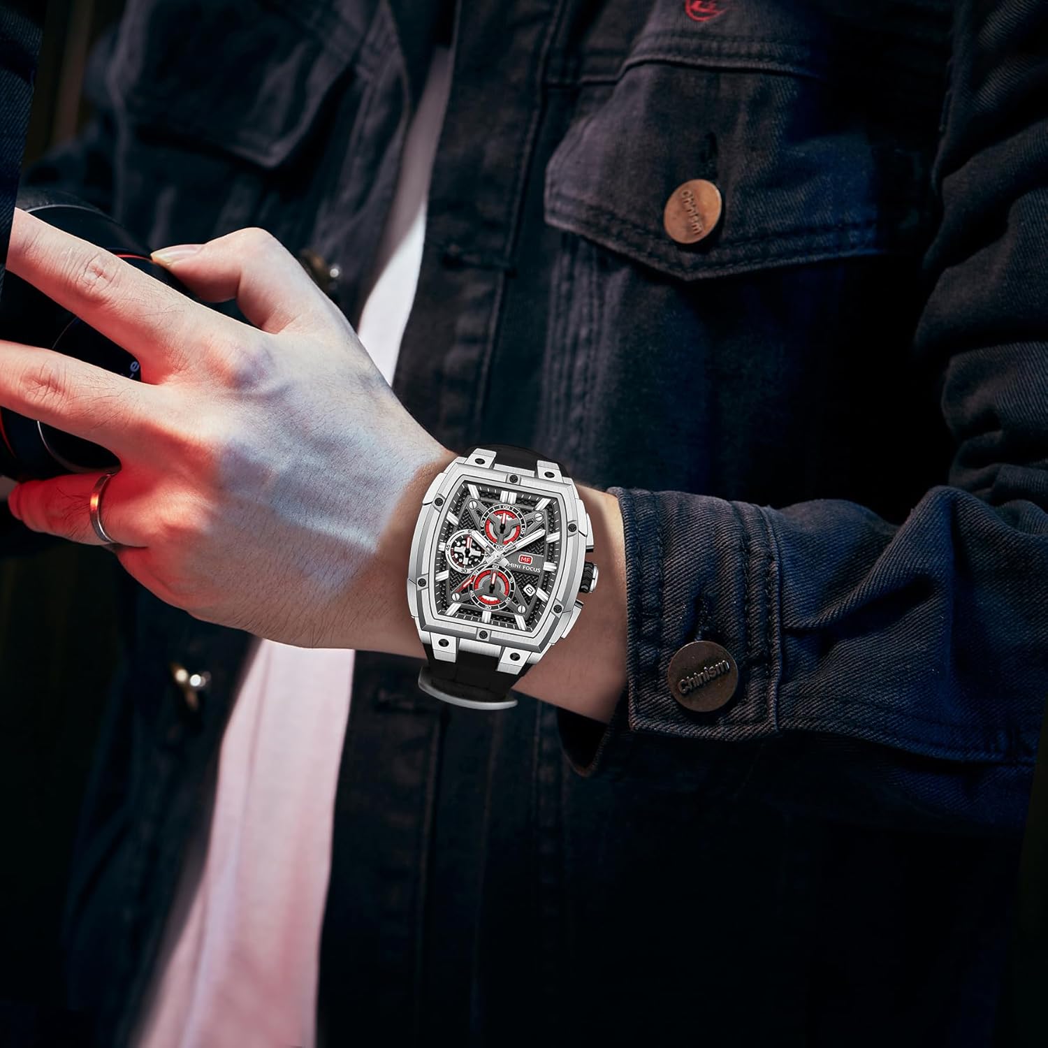 MF MINI FOCUS Men's Watch Analog Wrist Watchh for Men with Chronograph,Ideal for Sports Enthusiasts and Daily Wear - Image 3