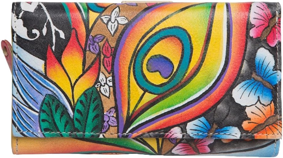 Women Hand Painted Leather Wallet